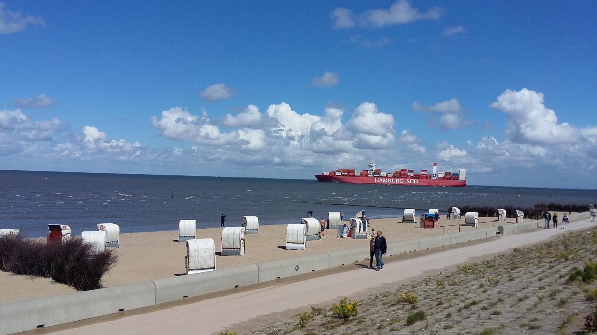 Ferienwohnung Helgoland Dorumer Neufeld Bagian luar foto